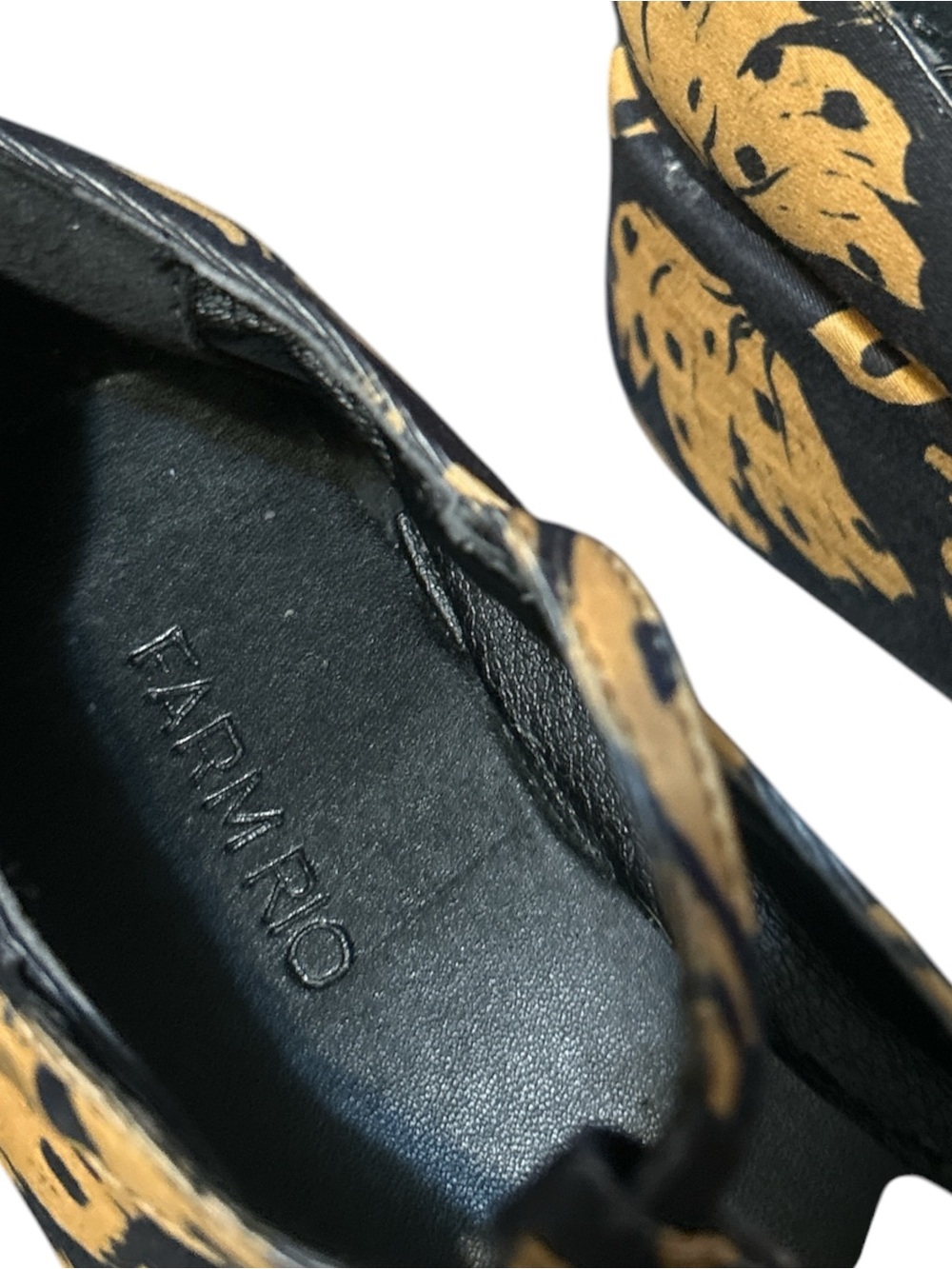 Farm Rio Black Bananica Bunch Platform Ballerina Mary Jane / Women’s Sz 7.5 US - Picture 8 of 14